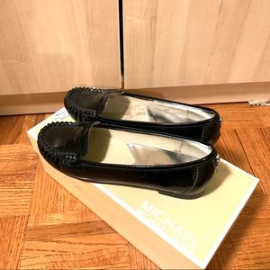 Michael Kors Black Patent Loafers Size 6